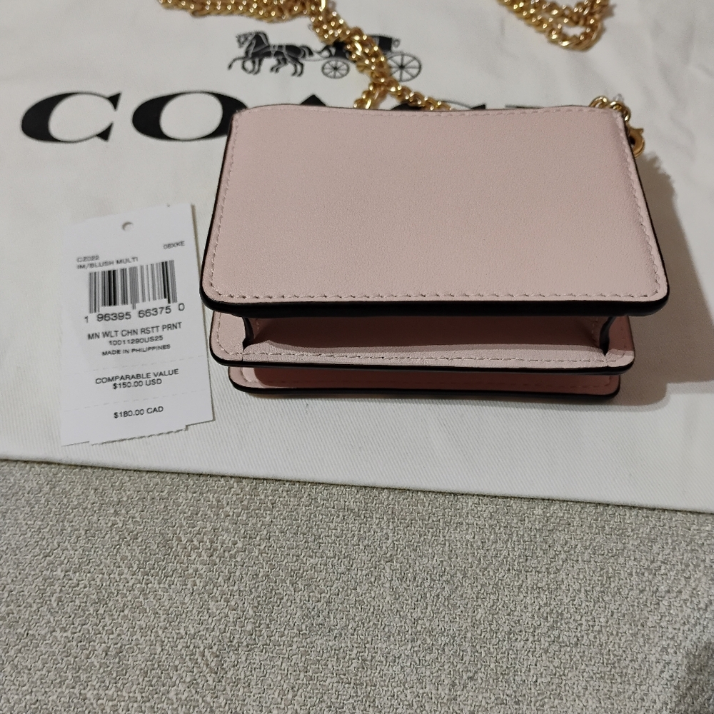 Coach mini wallet rosette chain purse - Picture 2 of 4